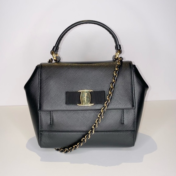 โโSOLDโโFerragamo Carrie Vara small satchel bag - Picture 1 of 9